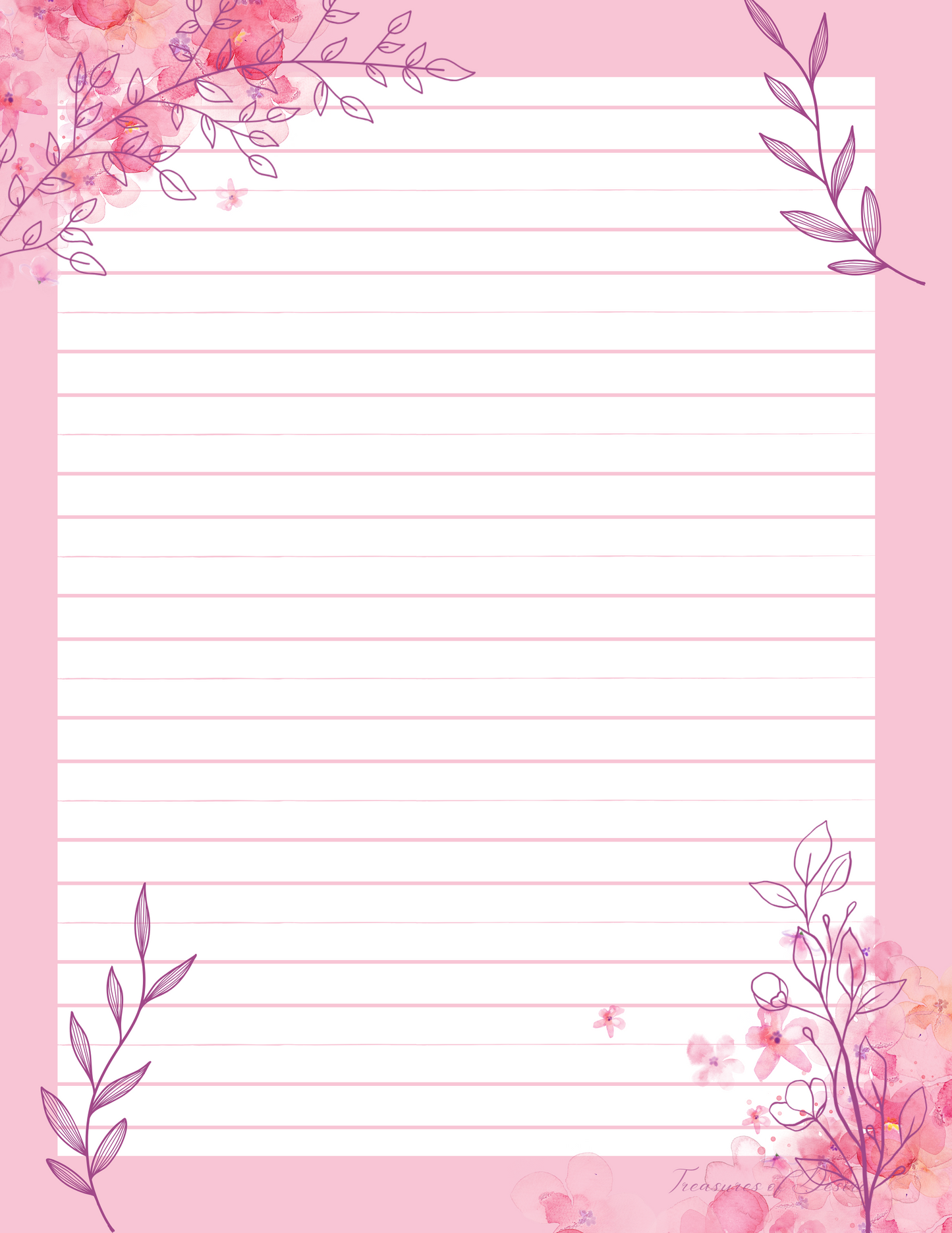 Blossom Stationary Set Digital Download