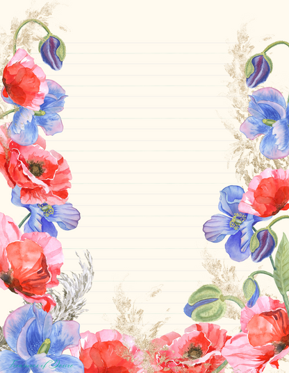 Floral Nature Stationary