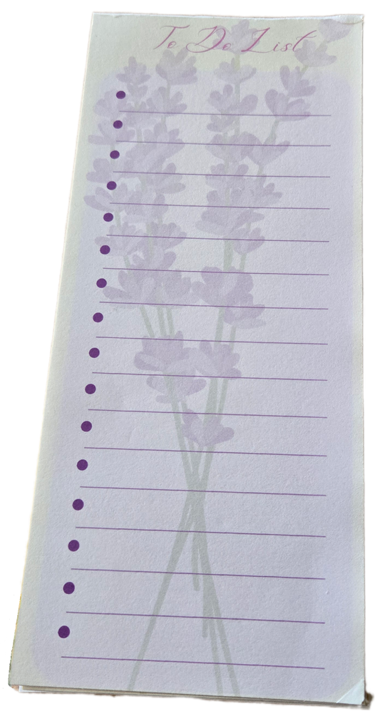 Lavender "To Do List" Notepad