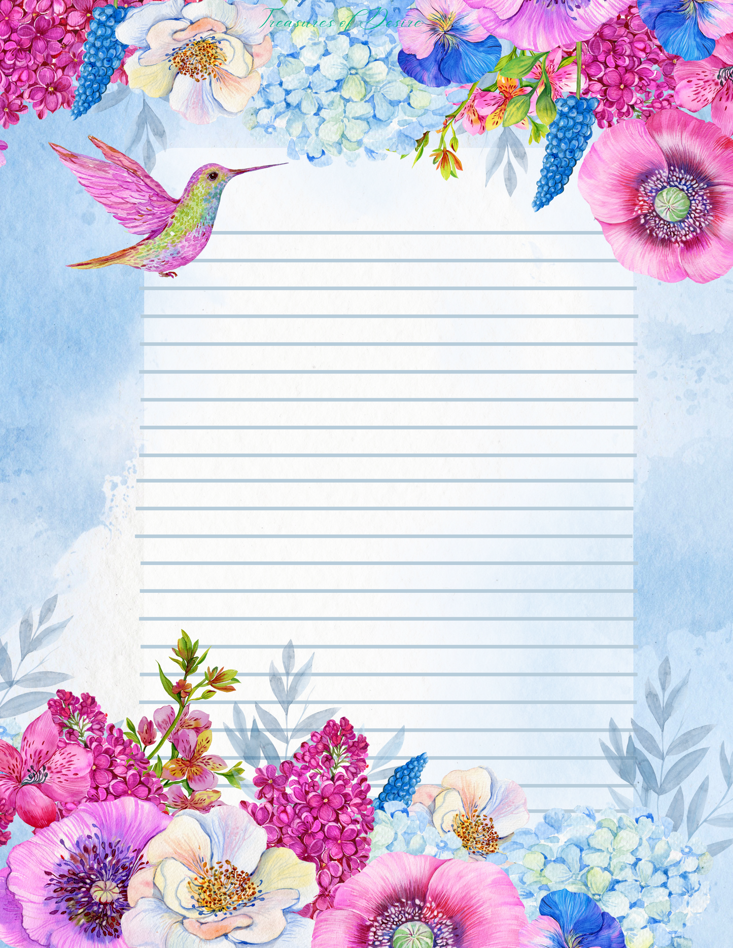 Floral Nature Stationary